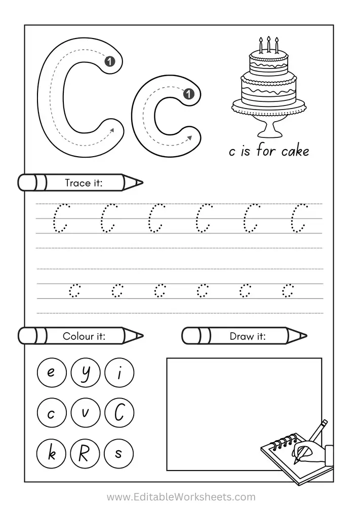 Kindergarten Alphabet Worksheets Free Printables A to Z 03