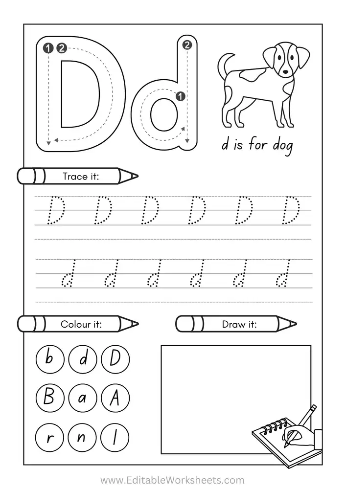 Kindergarten Alphabet Worksheets Free Printables A to Z 04