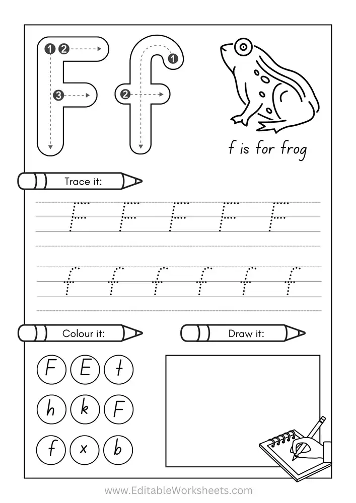 Kindergarten Alphabet Worksheets Free Printables A to Z 06