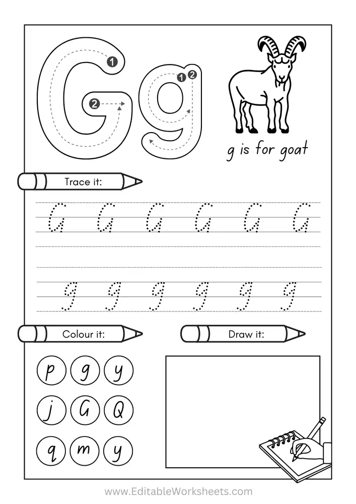 Kindergarten Alphabet Worksheets Free Printables A to Z 07