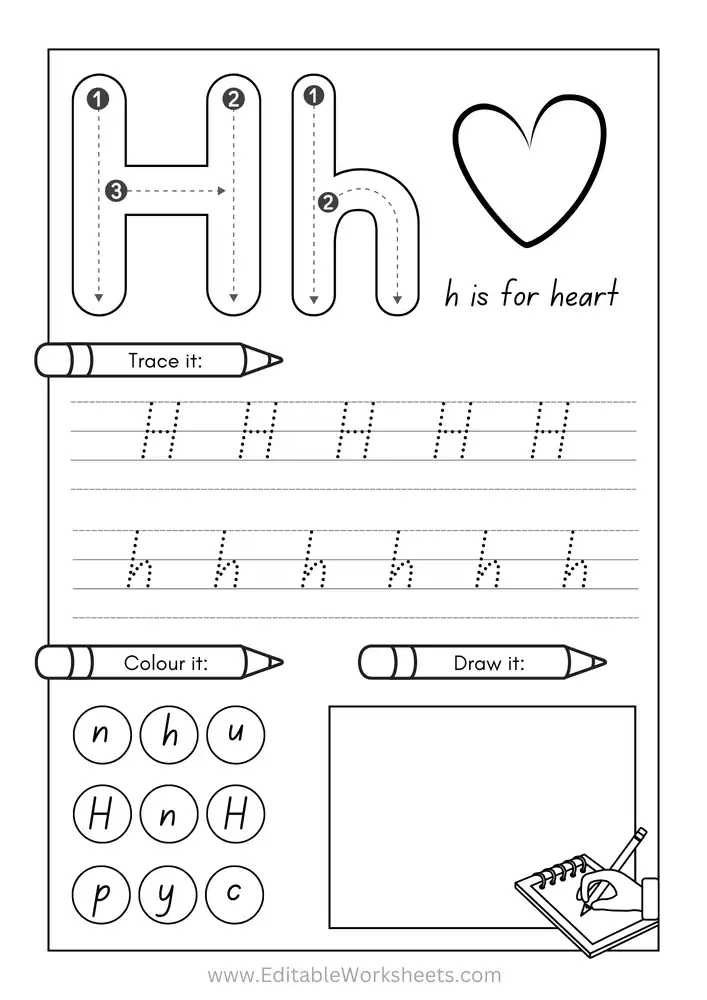 Kindergarten Alphabet Worksheets Free Printables A to Z 08