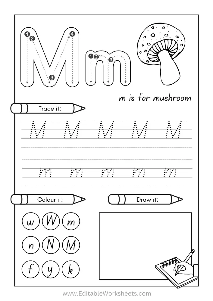 Kindergarten Alphabet Worksheets Free Printables A to Z 13