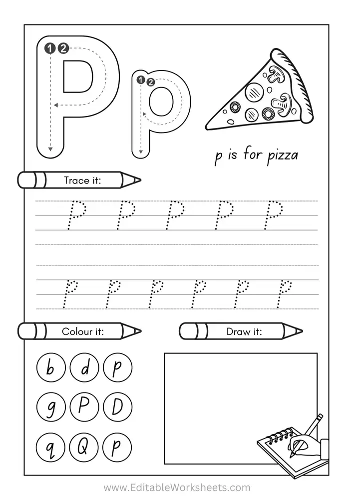 Kindergarten Alphabet Worksheets Free Printables A to Z 16