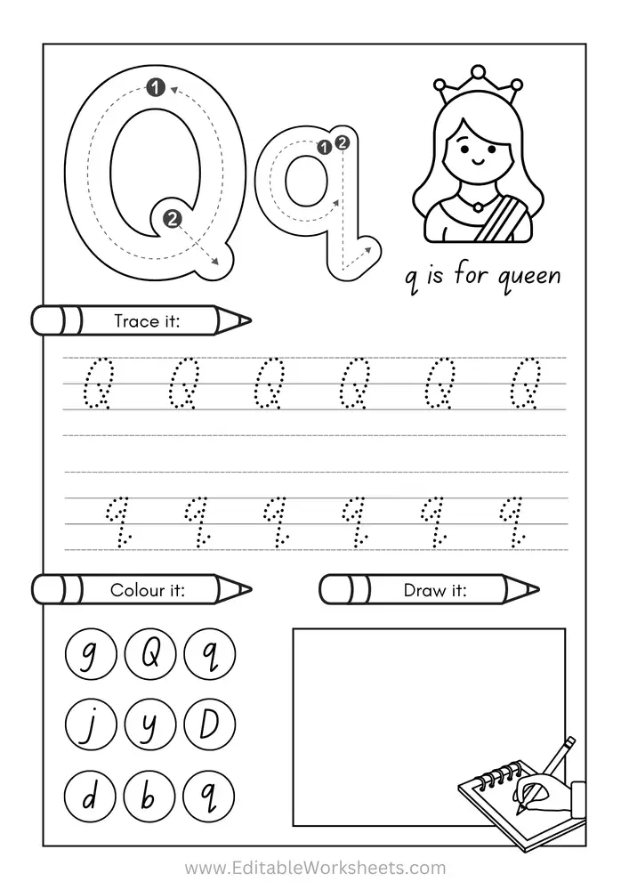 Kindergarten Alphabet Worksheets Free Printables A to Z 17