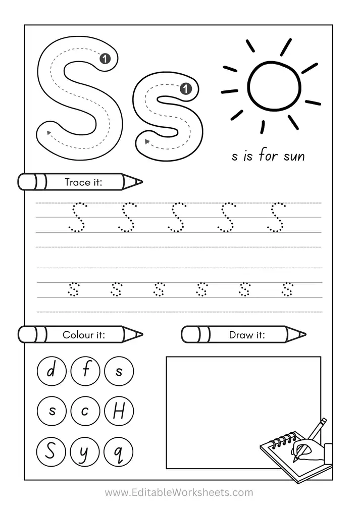 Kindergarten Alphabet Worksheets Free Printables A to Z 19