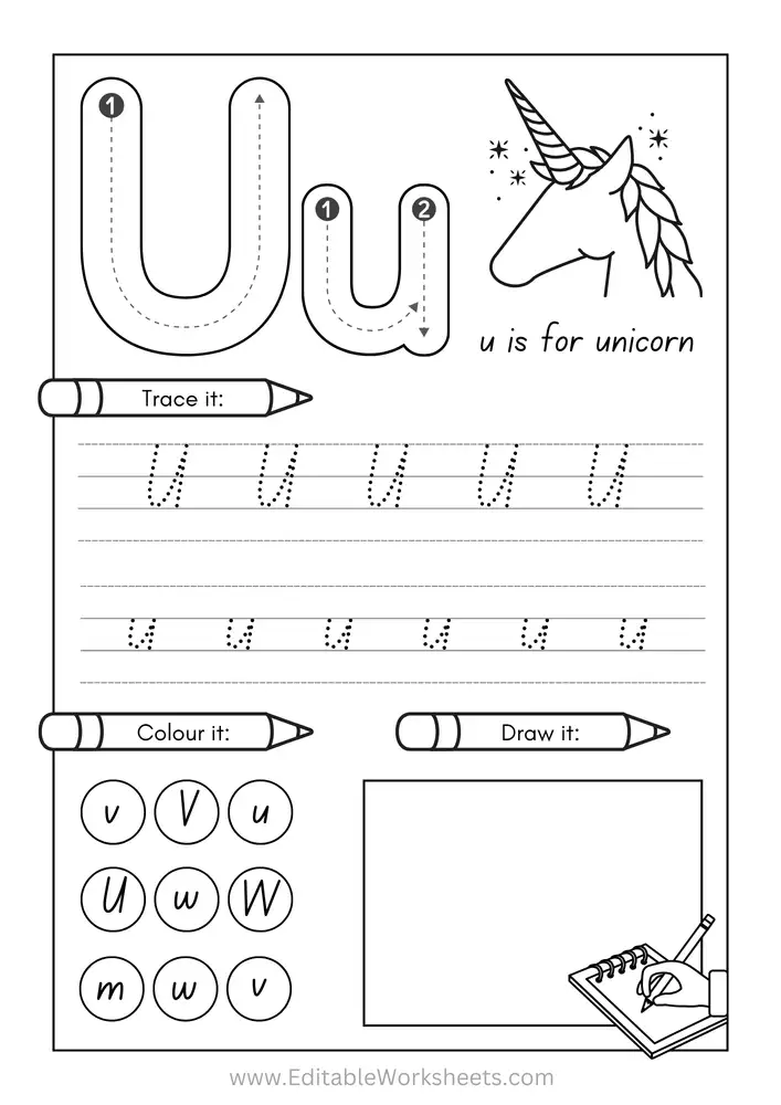 Kindergarten Alphabet Worksheets Free Printables A to Z 21