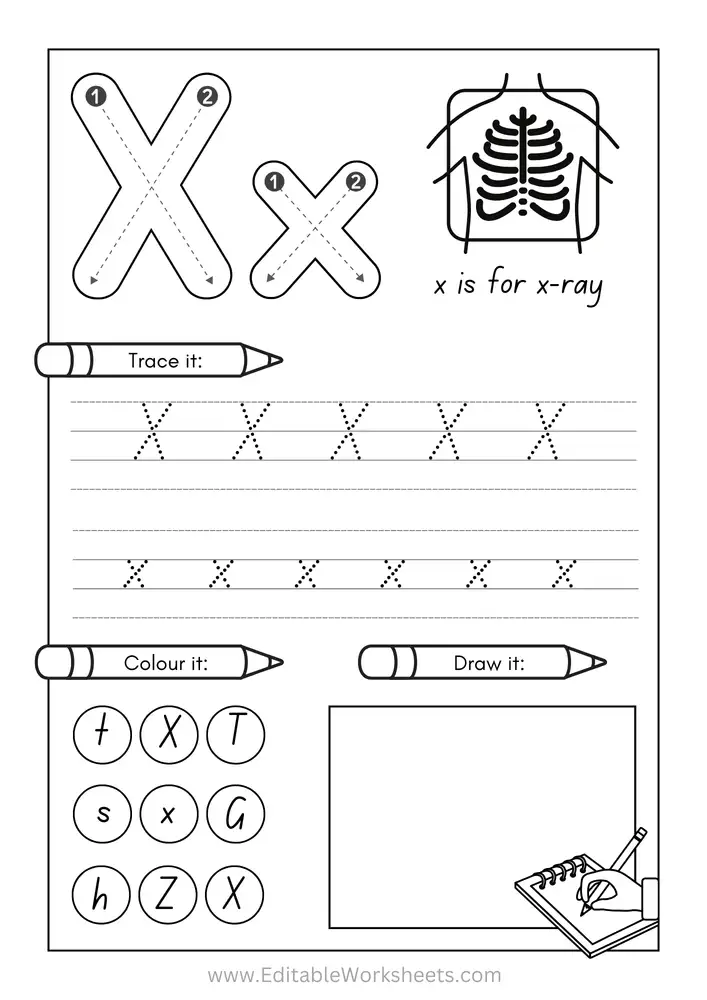 Kindergarten Alphabet Worksheets Free Printables A to Z 24