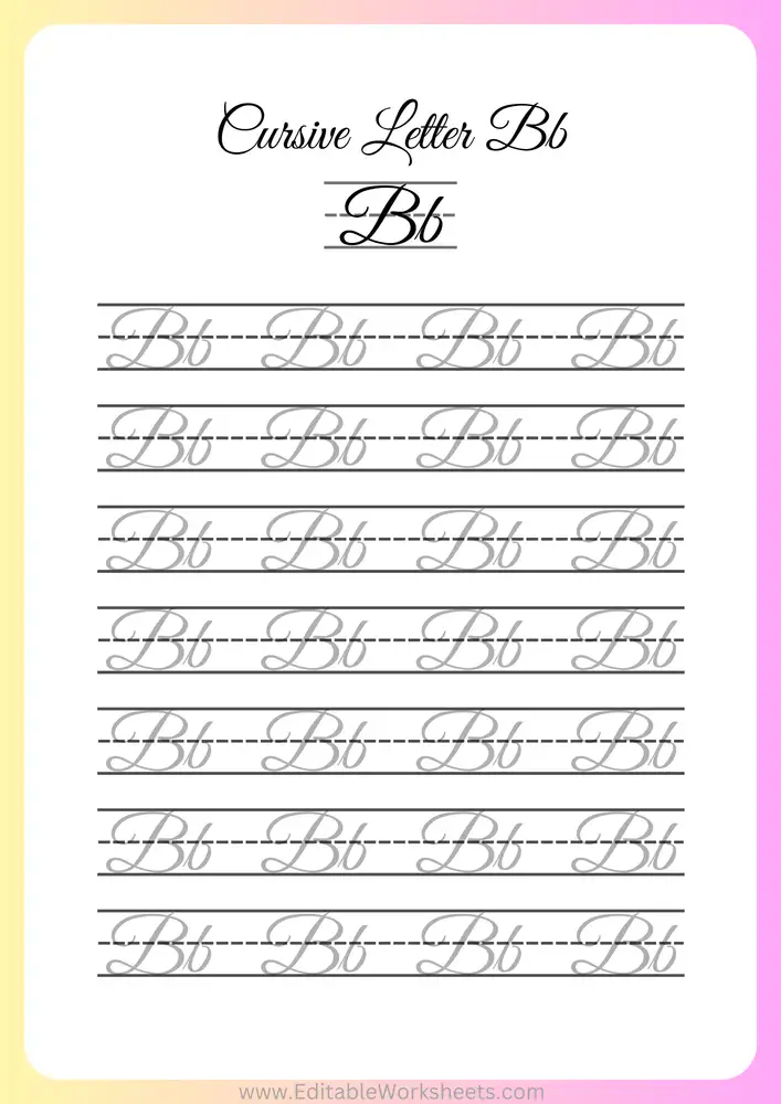 Cursive Writing Worksheets A to Z 02