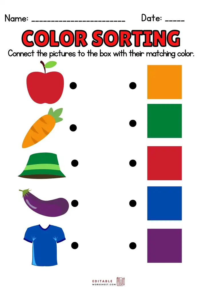 Editable English Worksheets for Kindergarten 10