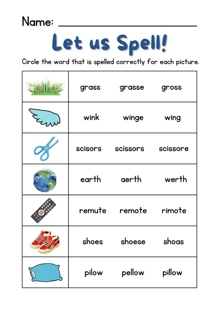 Editable Spelling Worksheets 04