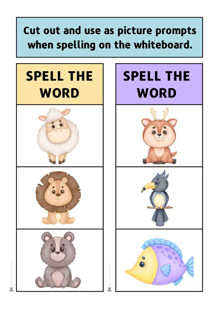 Editable Spelling Worksheets 08