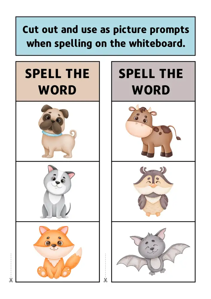 Editable Spelling Worksheets 09