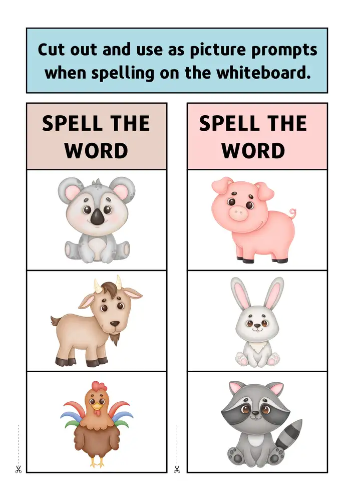 Editable Spelling Worksheets 10