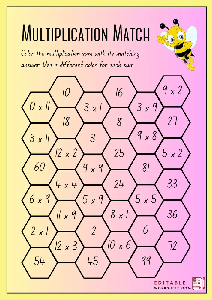 Free Printable Multiplication Worksheets 1 12 05