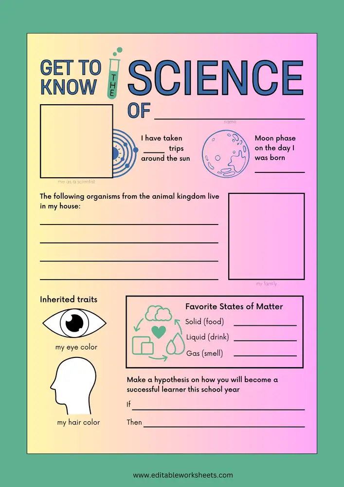 Free Printable Science Worksheets 13