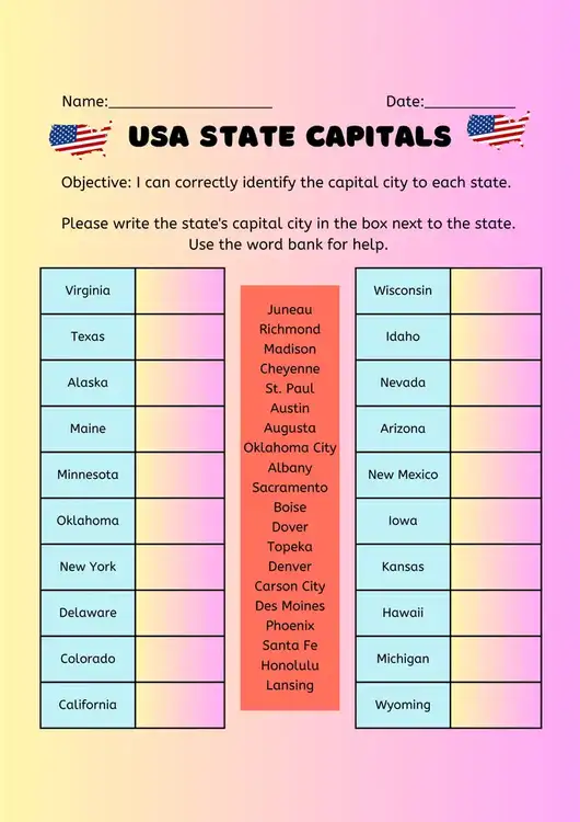 Free Printable Social Studies Worksheets 14