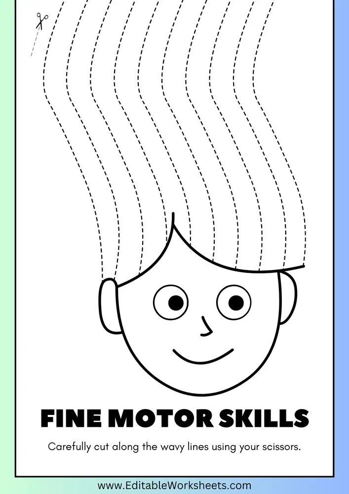 Free Printable Worksheets for Fine Motor Skills 07