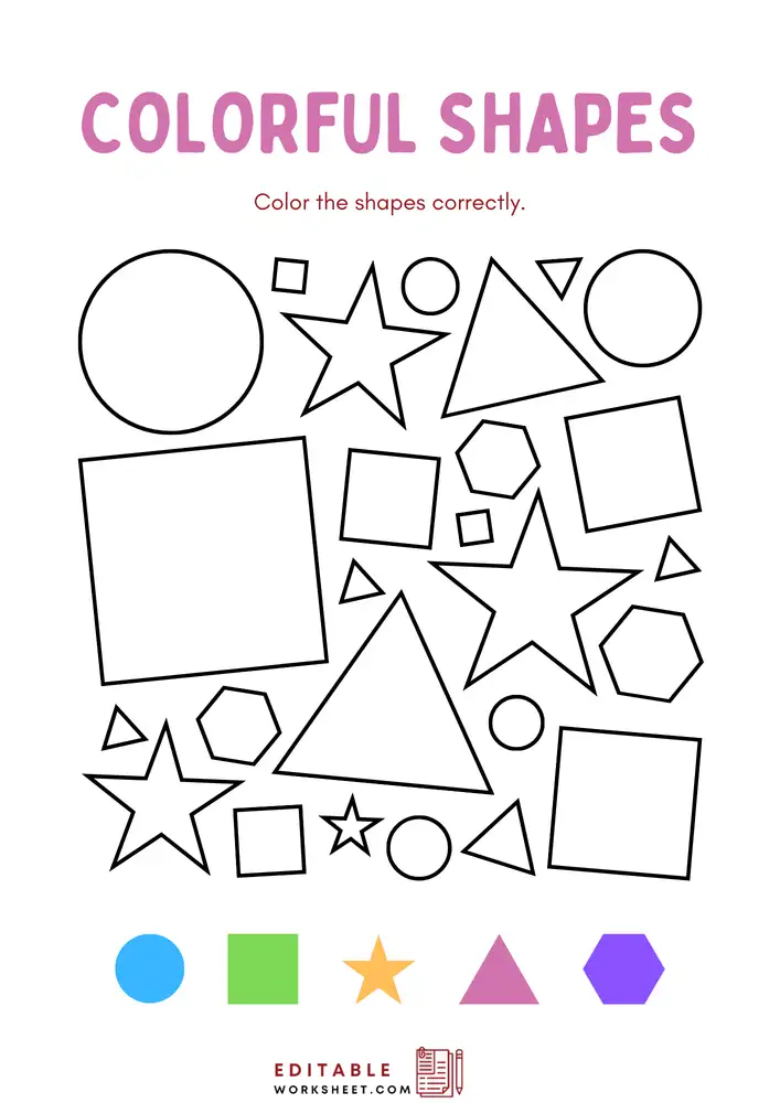 Shapes Worksheets for Preschool PDF 03