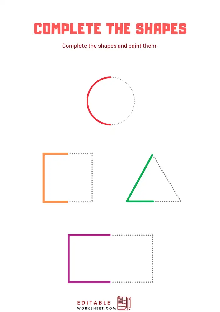 Shapes Worksheets for Preschool PDF 07