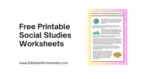 Free Printable Social Studies Worksheets Visual Presentation