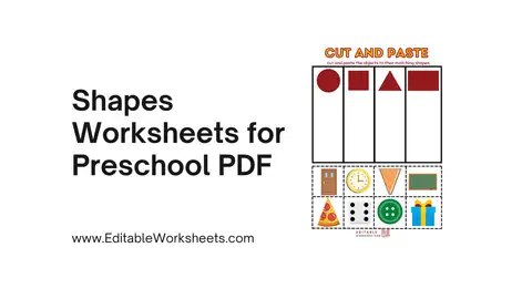 Shapes Worksheets for Preschool PDF Presentation