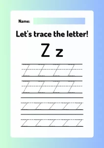 free printable letter tracing worksheets a z 26