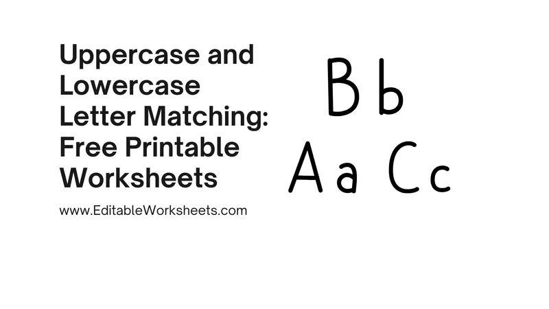 Free Printable Worksheets Uppercase and Lowercase Letter Matching 08