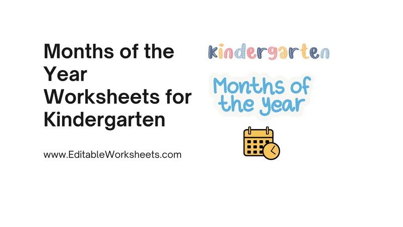 free printable months of the year worksheets for kindergarten 10